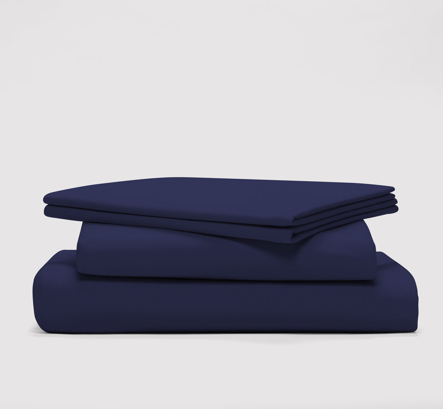 OVERSTOCK Percale 300 Deluxe Sheet Set (Navy/White)